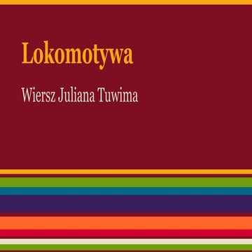 Lokomotywa juliana tuwima