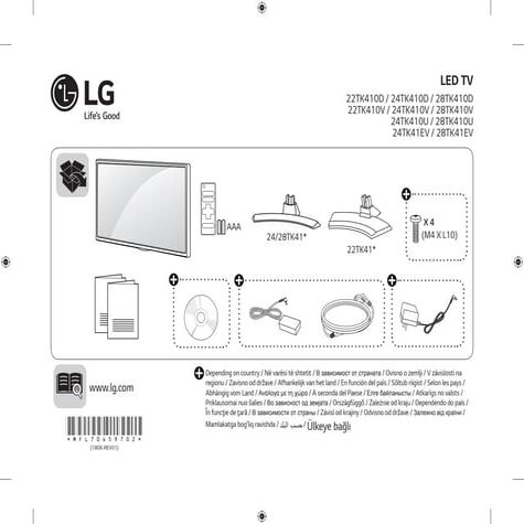 LG 22TK410V-PZ Manual de usuario en español