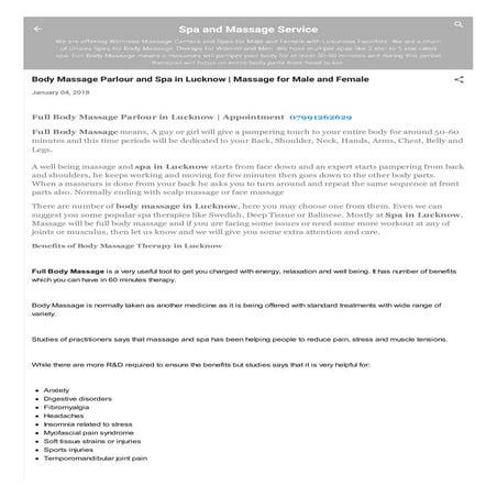 Spa bodymassage blogspot-in
