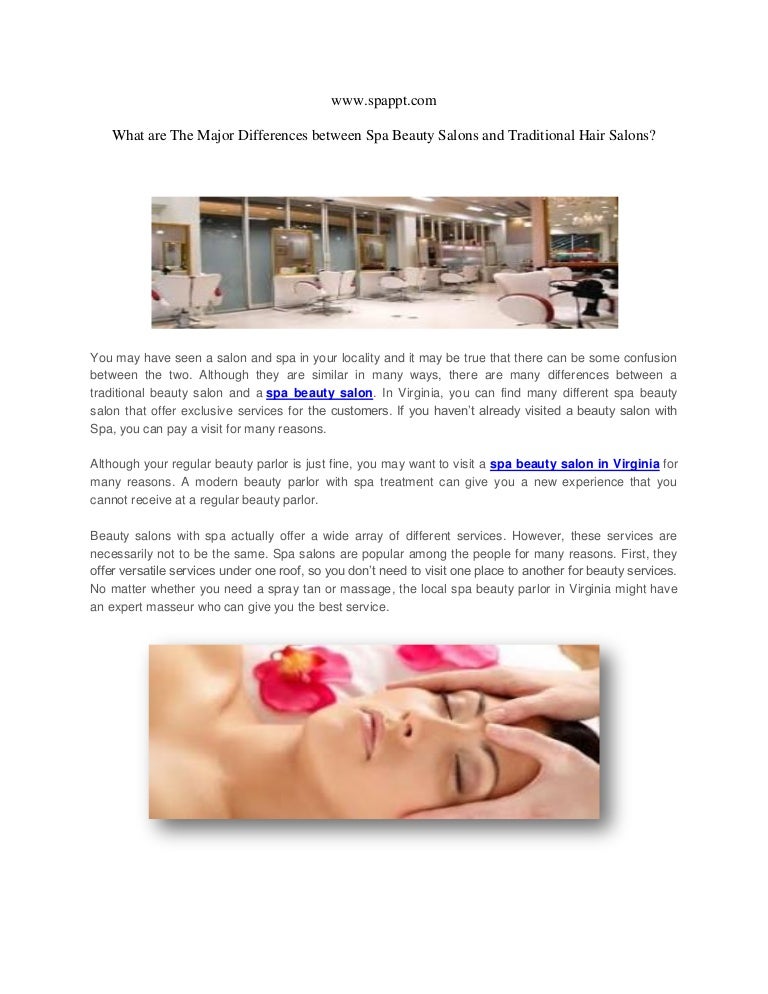 What are The Major Differences between Spa Beauty Salons and Traditio…