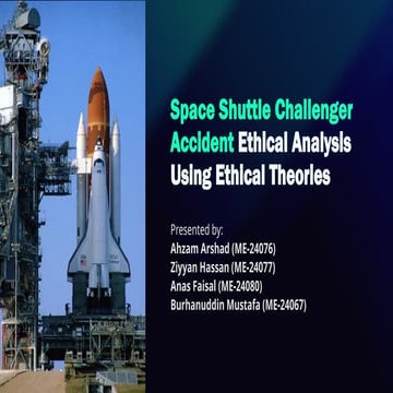 Ethical Analysis of the Space Shuttle Challenger Accident Using ...