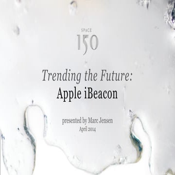 Trending the Future: Apple iBeacon