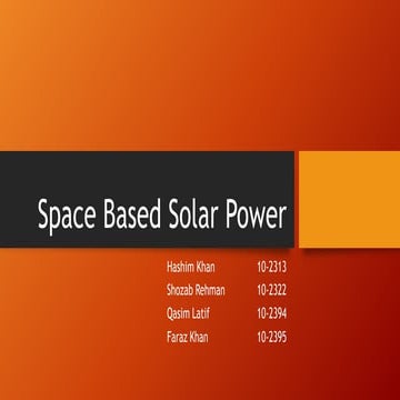 Space based solar power new 