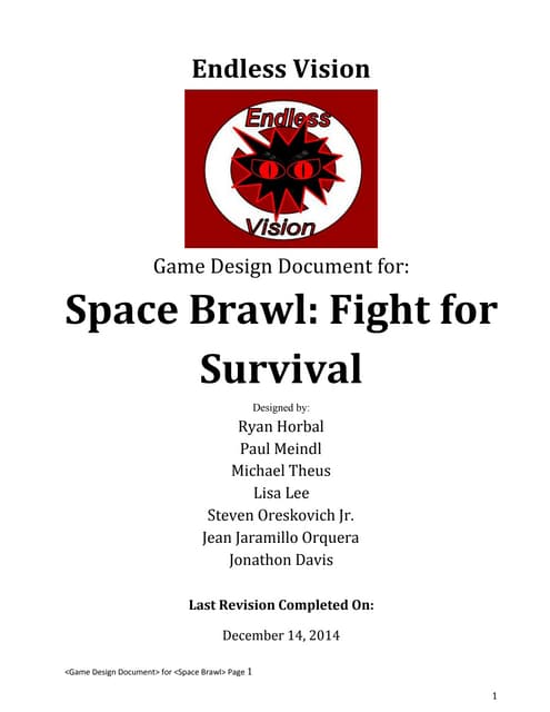 Space Brawl Game Design Document