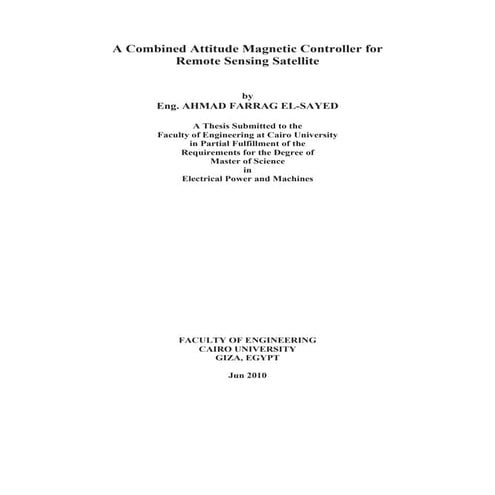 Spacecraft attitude magnetic controller