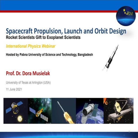 Spacecraft orbits for exoplanets discovery lecture dr dora musielak 11 june 2021