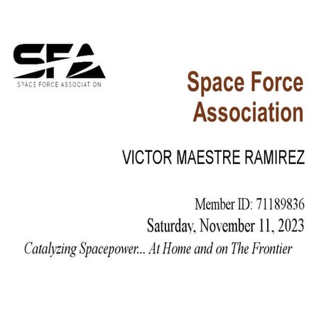 Space Force Association Membership PPT