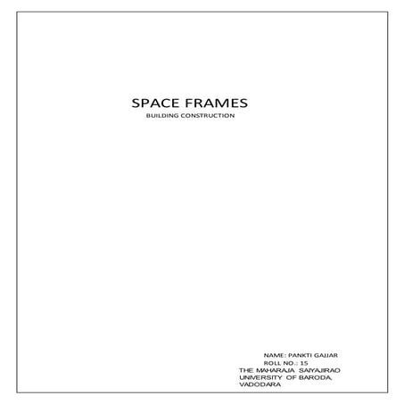 Space frames