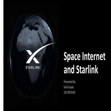 Space internet and starlink
