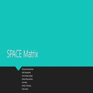 Space matrix ( Tugas 2)