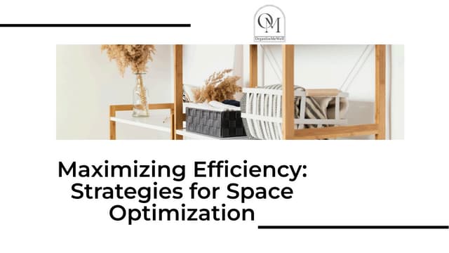 Illustration of Space Optimization Techniques For Small Businesses