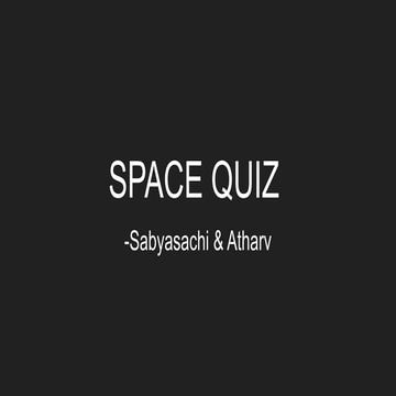 Space Quiz - Interhouse Senior quiz at ISG, 2024