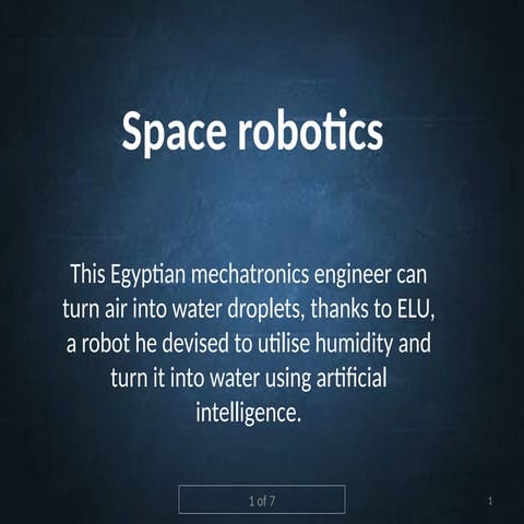 Space robotics.pptx 12345678912345678912