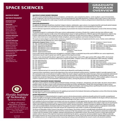Space Sciences