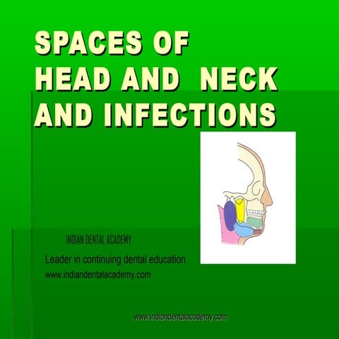 Spaces of head and neck and infections /certified fixed orthodontic courses b...