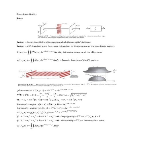 Space time relations