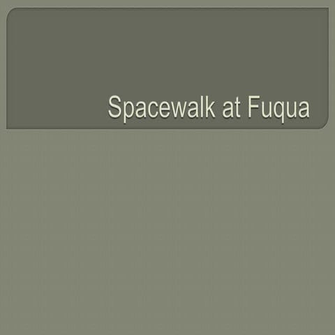 Spacewalk deployment at Fuqua