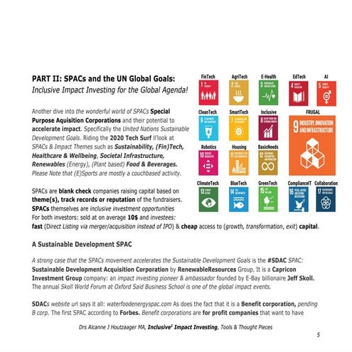 SPACs and the UN Sustainable Development Goals   part two