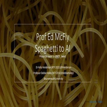 Spaghetti Symphony to Technology  Harmony
