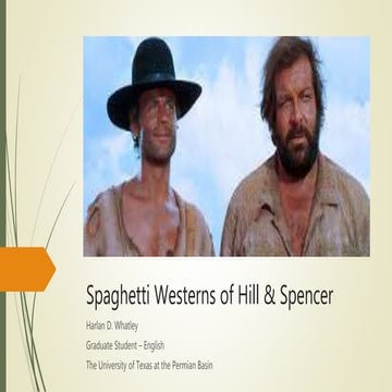 Spaghetti Westerns of Hill & Spencer
