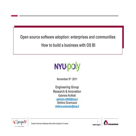 Open source software adoption: enterprises and communities - How to build a b...