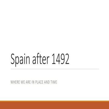 Spain after 1492