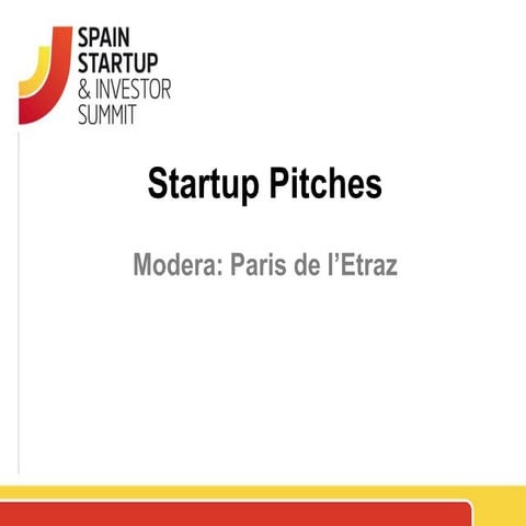 Spain Startup Pitches 1