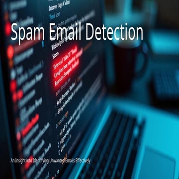 Spam Email Detection power point presentation