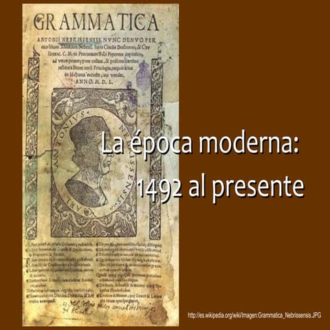 Span 4573 la historia del español epoca moderna 2014