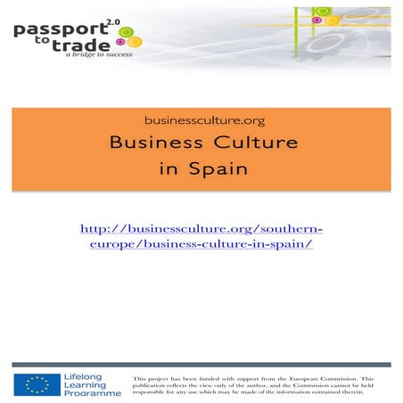 Spanish business culture guide - Learn about Spain