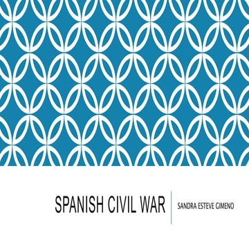 PowerPoint presentation about the spanish civil war