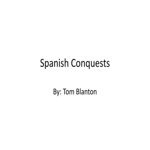 Spanish Conquests