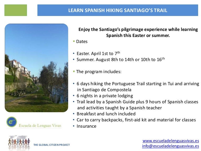 Learn Spanish hiking Santiago's trail