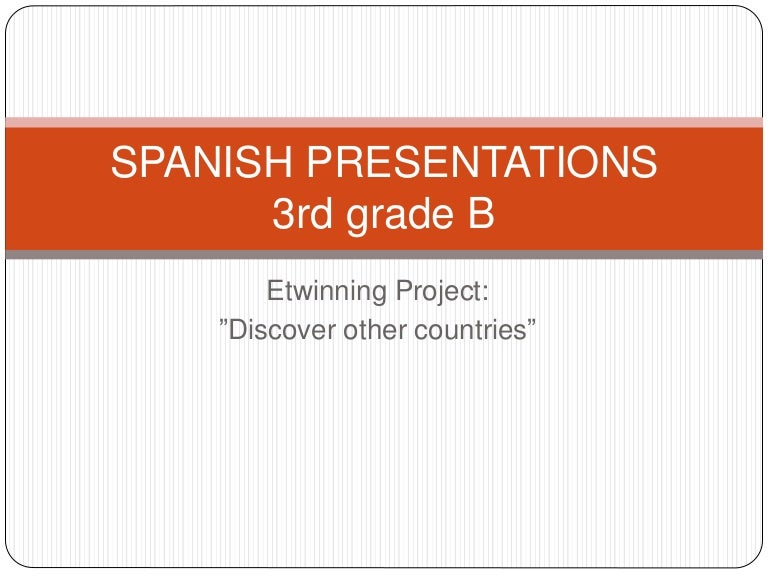 Spanish presentations 3 B