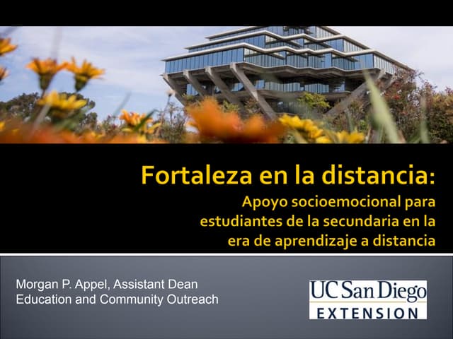 Resilience at a Distance: Presentation to SUHSD (Spanish)