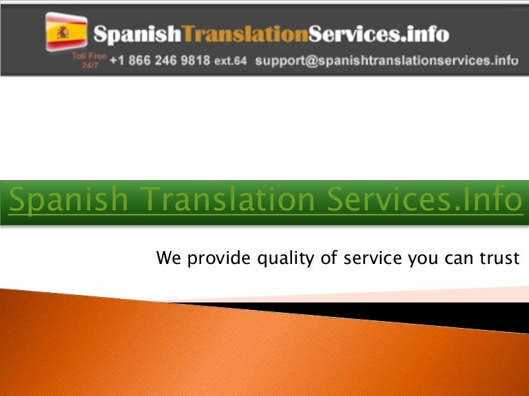 Spanish Translation Services