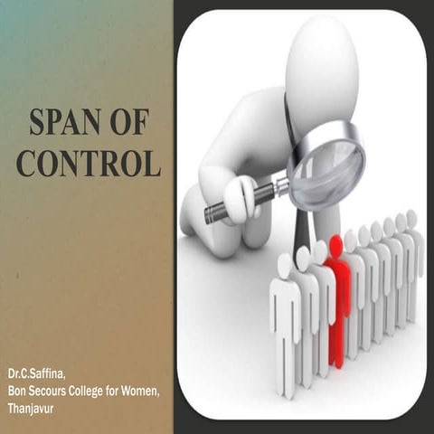Span of control in Management Concepts | PPTX | Large Business | Business