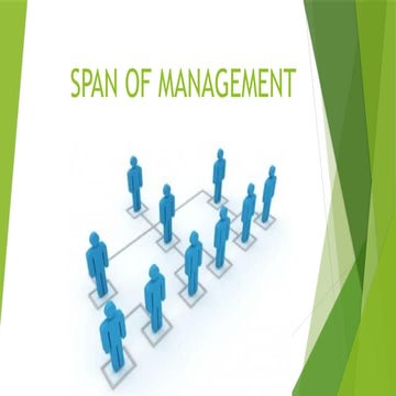 span of management-  . presentation pptx