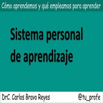 Sistema personal de aprendizaje