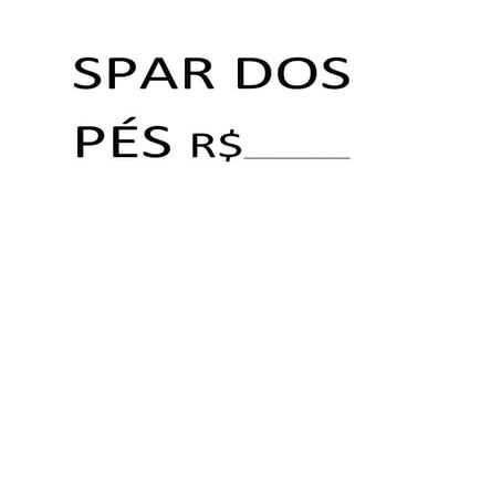 Spar dos pés r