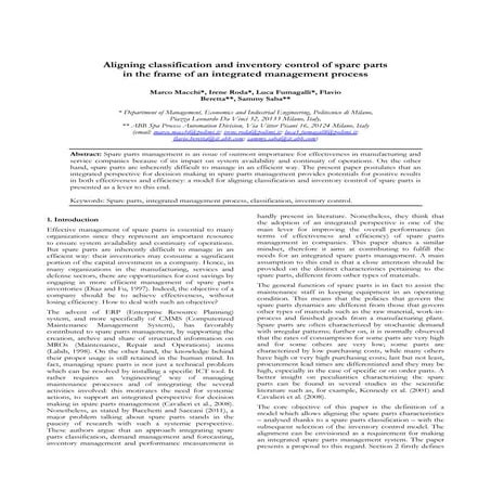 Spare parts   final 27072012 - paper