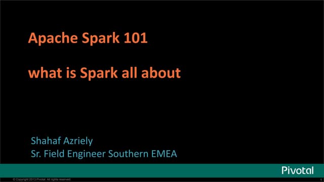 Spark 101