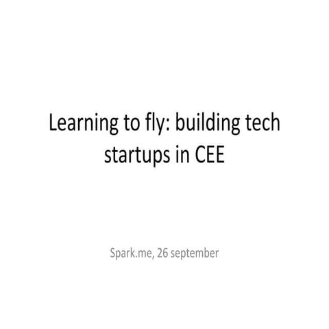 Spark.me   learning to fly