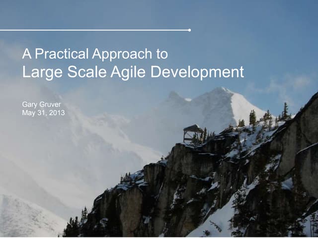 Spark 2013 Presentation of making the enterprise agile