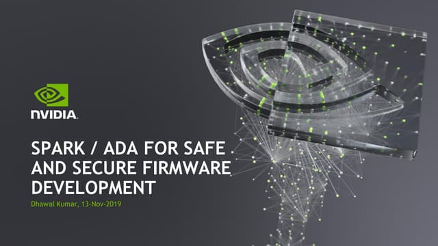 Spark / Ada for Safe and Secure Firmware Development