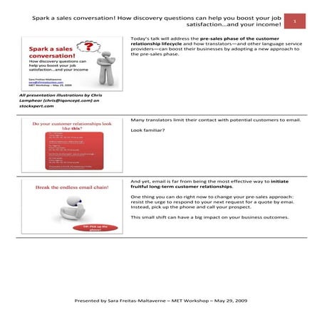 Spark A Sales Conversation