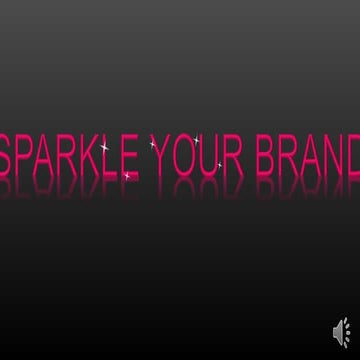 Sparkle your brand
