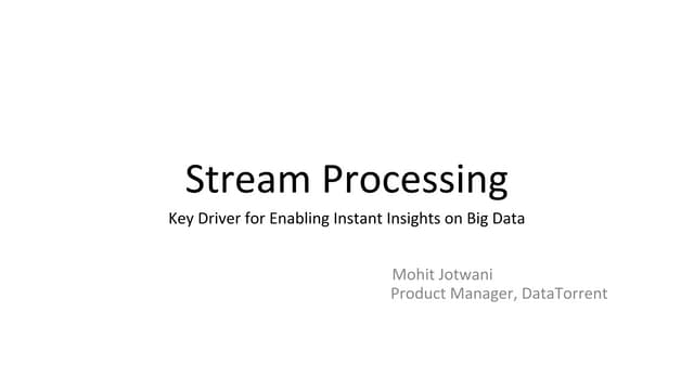 Spark meetup   stream processing use cases