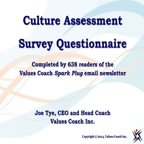 Culture Assessment Survey Results