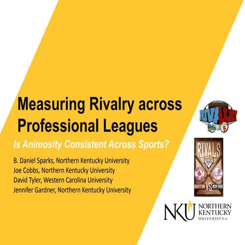 Comparing Rivalry in Professional Sports | PPTX